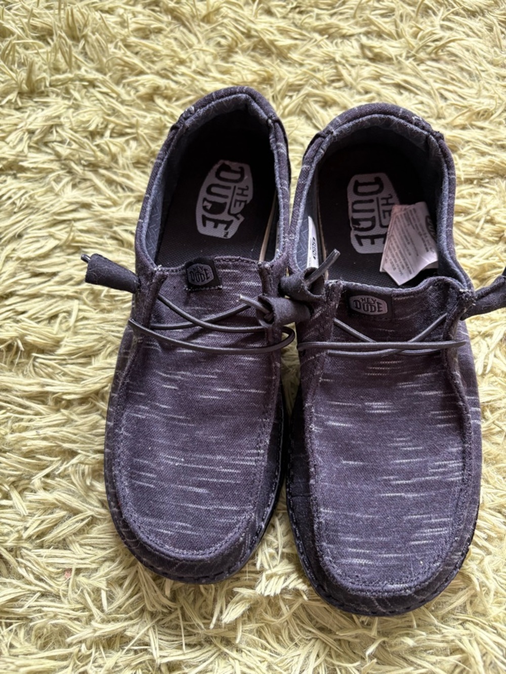 Hey Dude Charcoal Gray Lightweight Slip-On Loafers